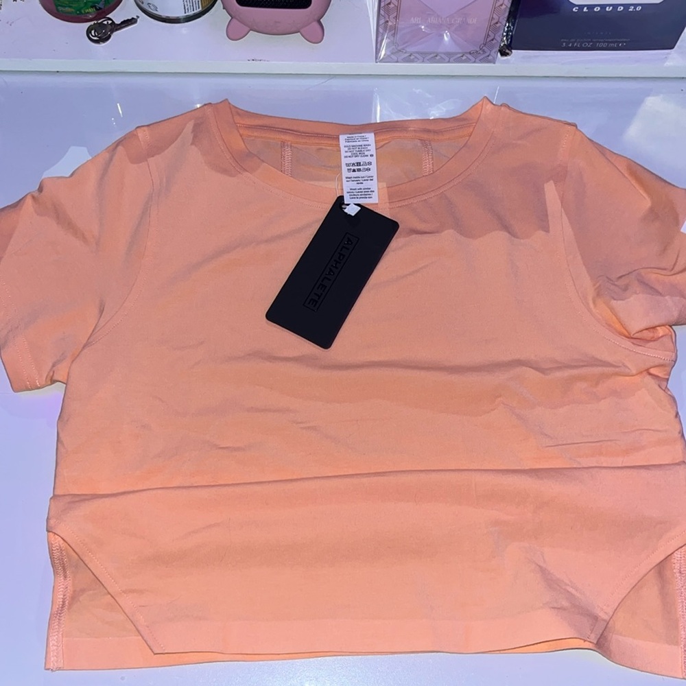 Alphalete orange athletic shirt